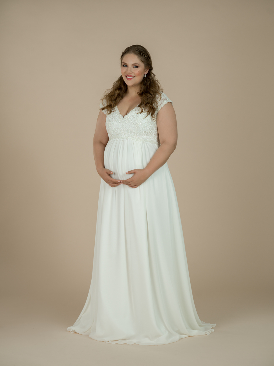 maternity wedding dress Carlie